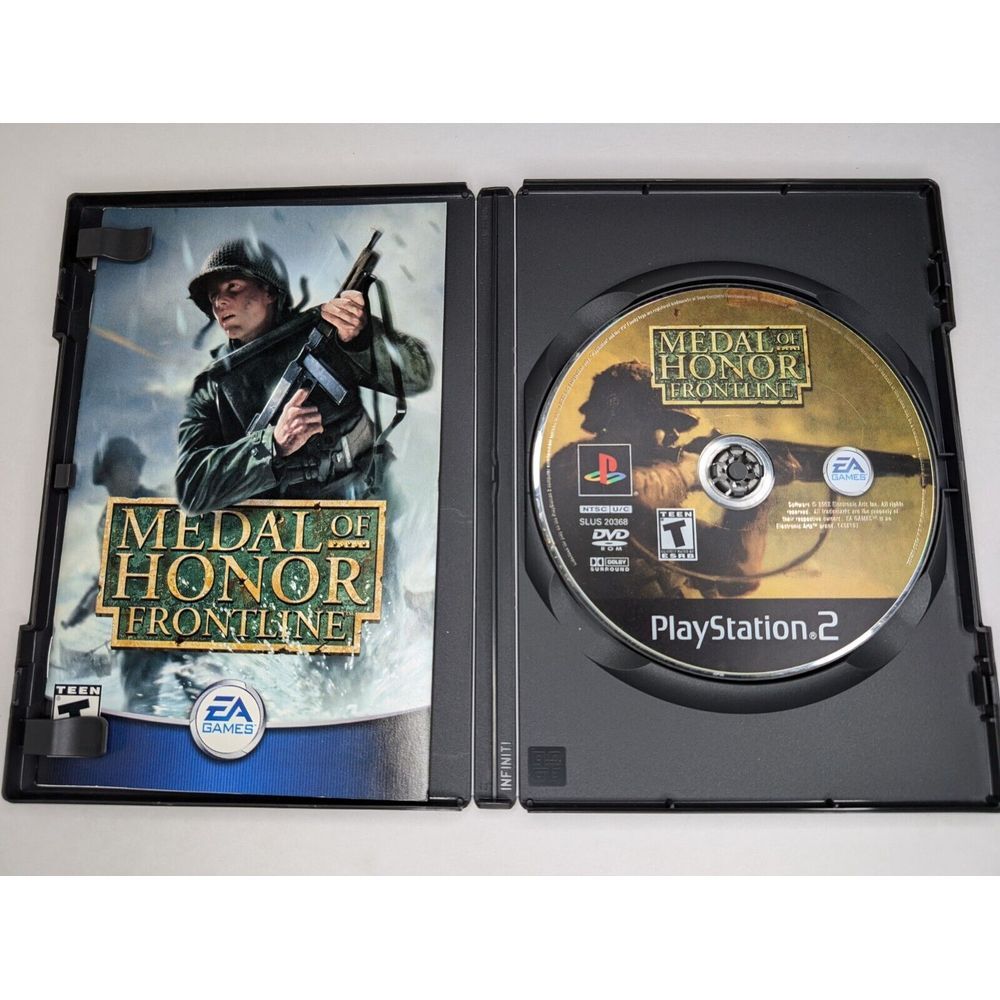 PlayStation 2 PS2 Medal Of Honor Frontline (2002)‎ Game Disc & Manual WORKS
